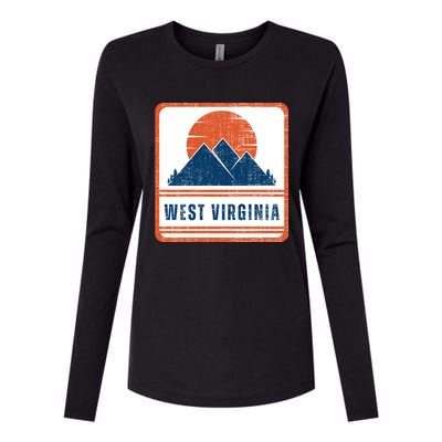 Retro Vintage West Virginia USA Mountain Gift For Men Womens Cotton Relaxed Long Sleeve T-Shirt