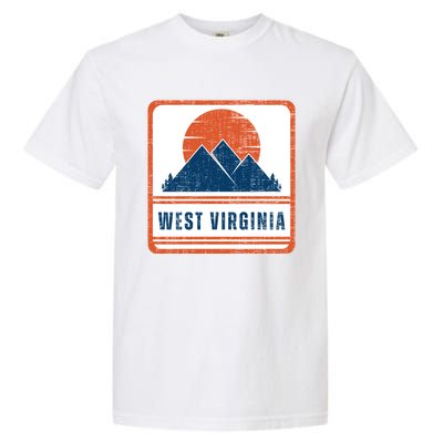 Retro Vintage West Virginia USA Mountain Gift For Men Garment-Dyed Heavyweight T-Shirt