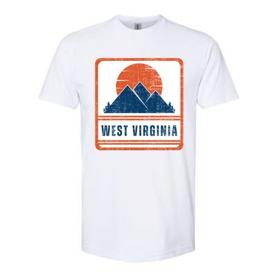 Retro Vintage West Virginia USA Mountain Gift For Men Softstyle® CVC T-Shirt