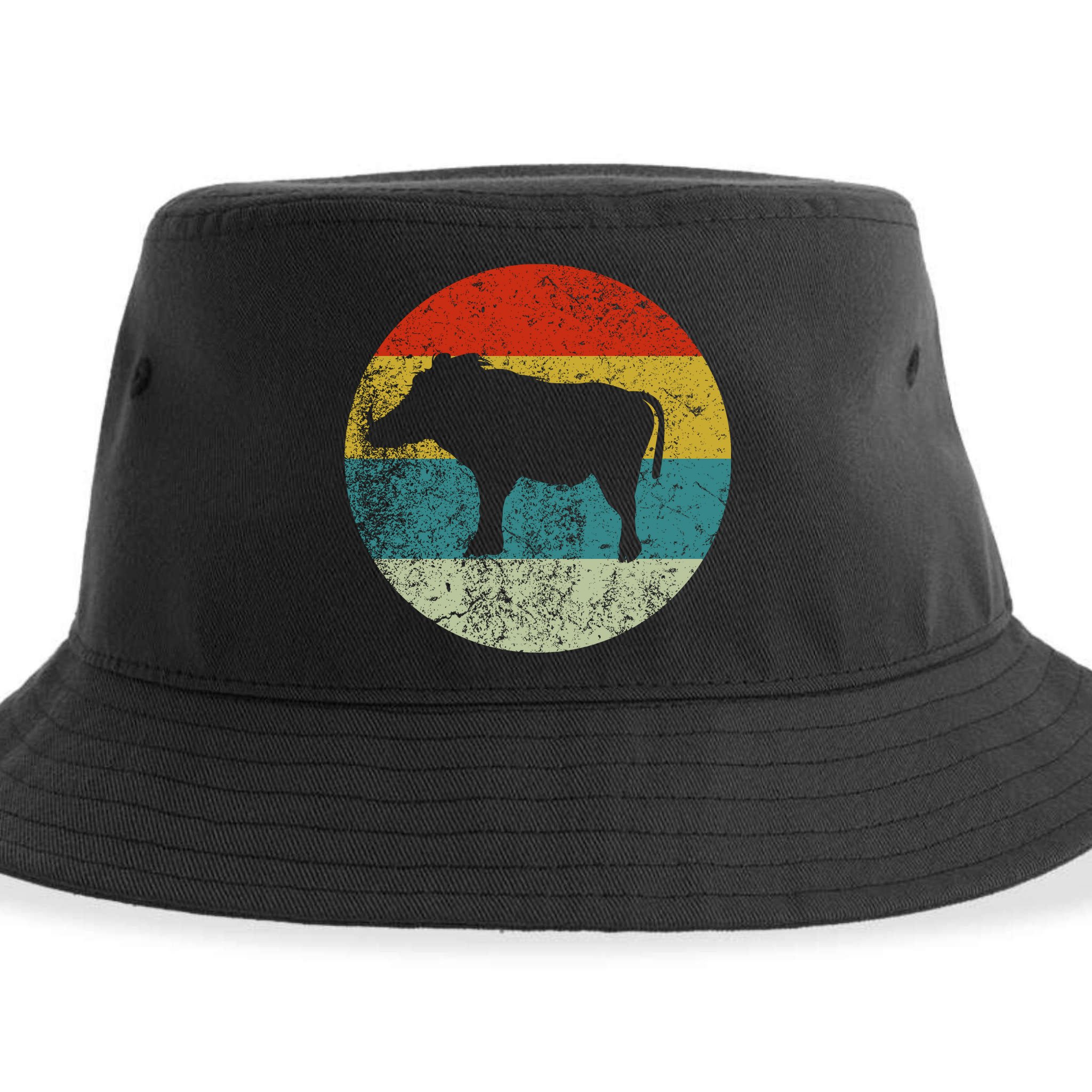 Retro Vintage Warthog Sustainable Bucket Hat