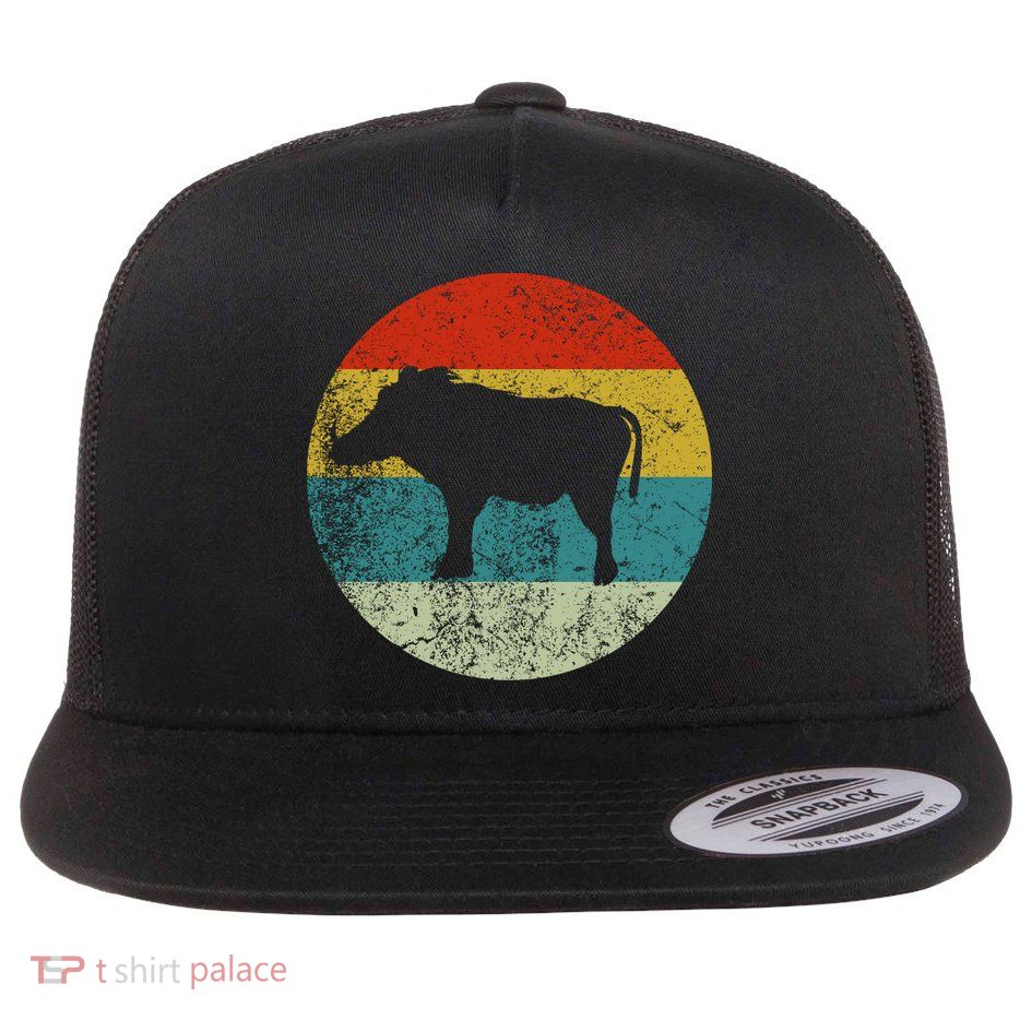 Retro Vintage Warthog Flatbill Hat