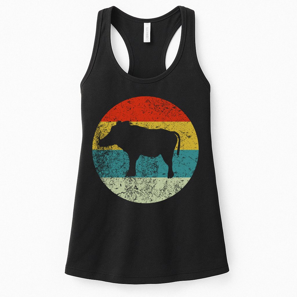 Retro Vintage Warthog Womens Tank Top
