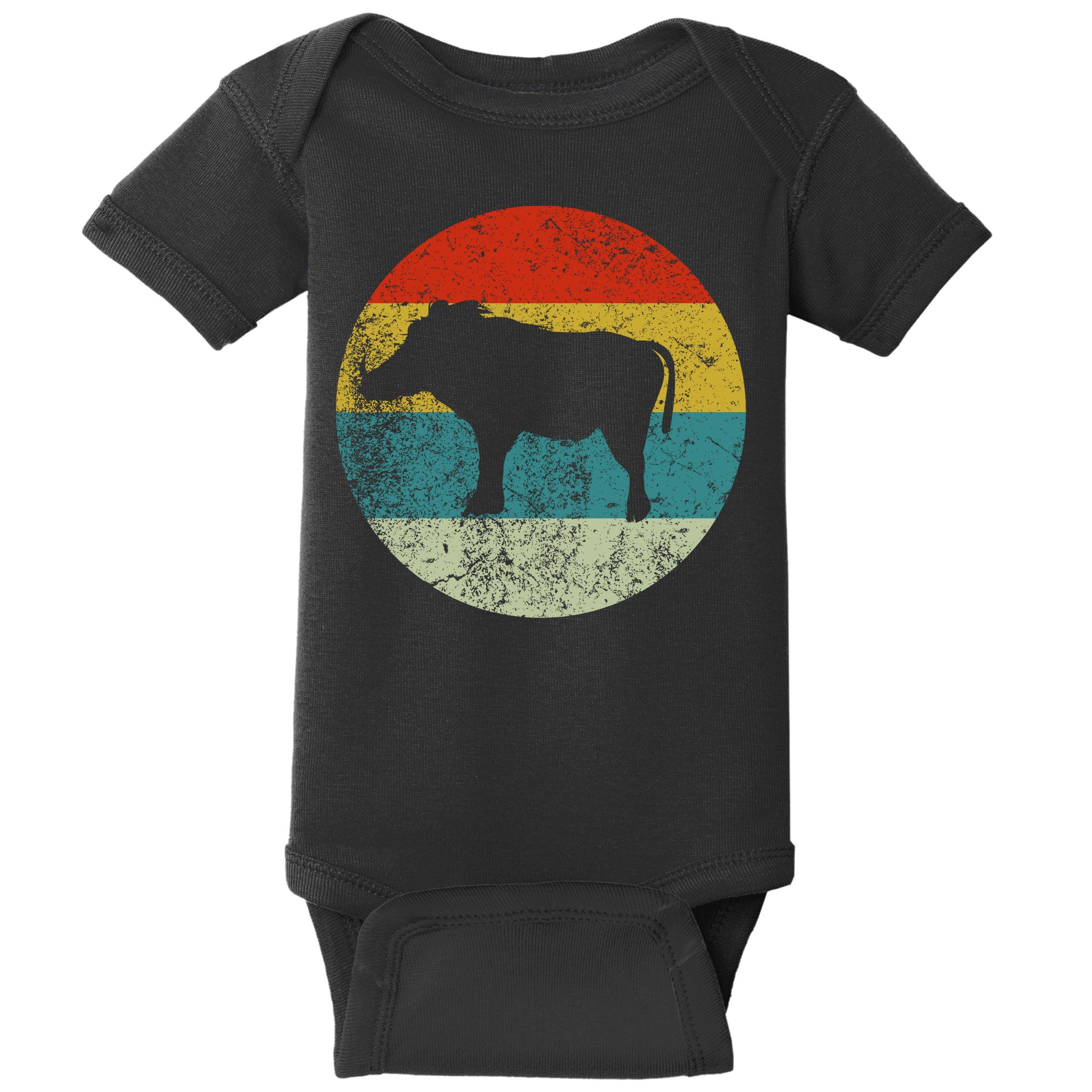 Retro Vintage Warthog Baby Bodysuit