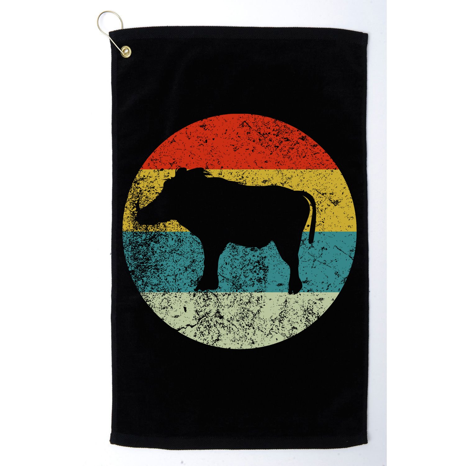 Retro Vintage Warthog Golf Towel