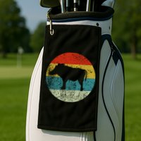 Retro Vintage Warthog Golf Towel
