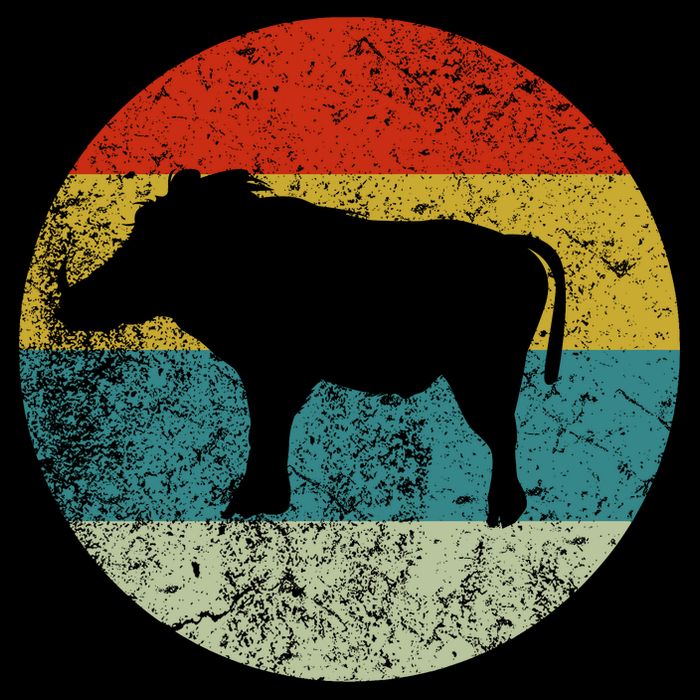 Retro Vintage Warthog Crop Top