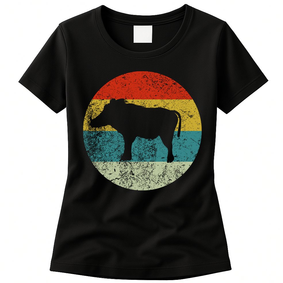 Retro Vintage Warthog Womens T-Shirt