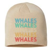 Retro Vintage Whale Sustainable Beanie