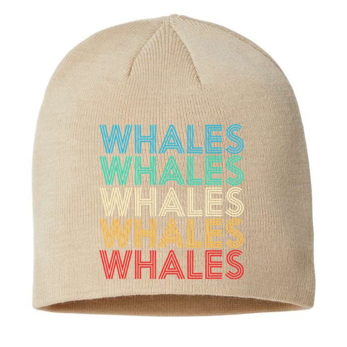 Retro Vintage Whale Sustainable Beanie