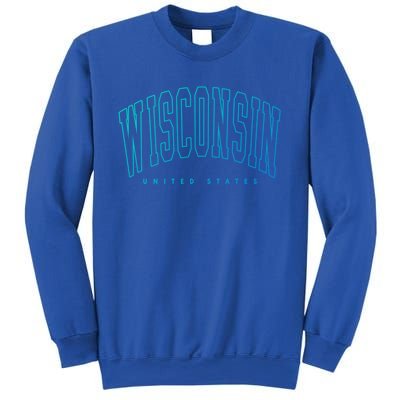 Retro Vintage Wisconsin United States Souvenir Meaningful Gift Sweatshirt