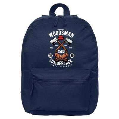 Retro Vintage Woodsman 16 in Basic Backpack