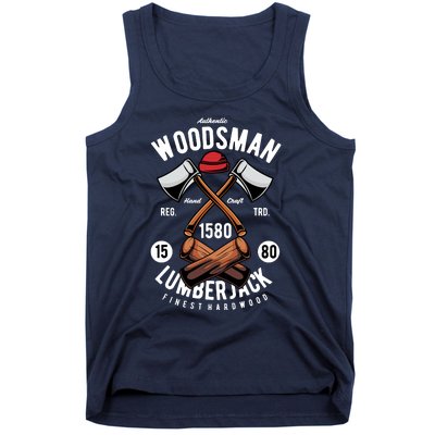 Retro Vintage Woodsman Tank Top