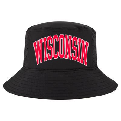 Retro Vintage Wisconsin State Distressed Souvenir Cool Comfort Performance Bucket Hat