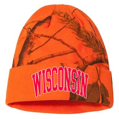 Retro Vintage Wisconsin State Distressed Souvenir Kati Licensed 12" Camo Beanie