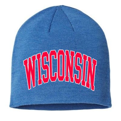 Retro Vintage Wisconsin State Distressed Souvenir Sustainable Beanie