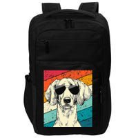 Retro Vintage Weimaraner With Sunglasses Dog Lovers Impact Tech Backpack