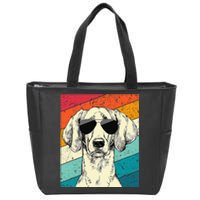 Retro Vintage Weimaraner With Sunglasses Dog Lovers Zip Tote Bag