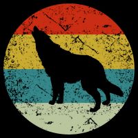 Retro Vintage Wolf Sweatshirt