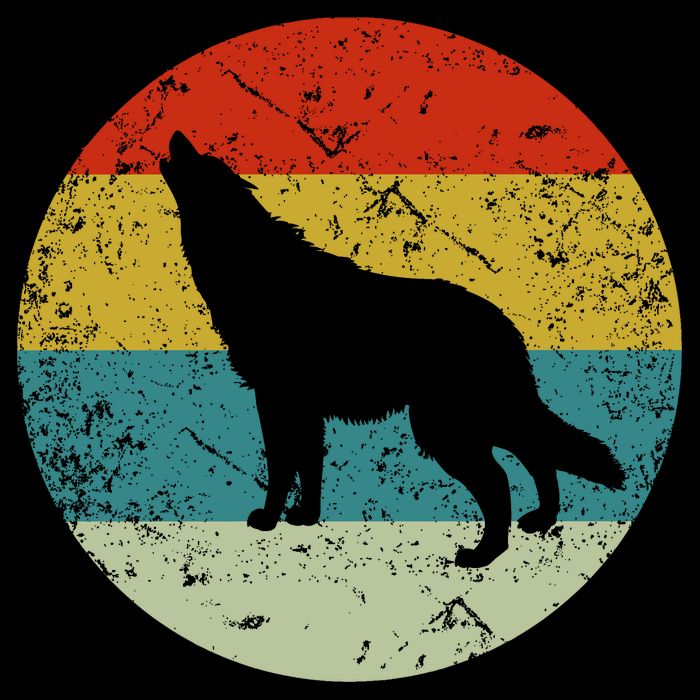 Retro Vintage Wolf Sweatshirt