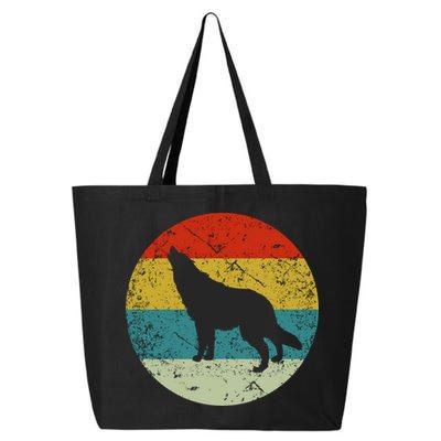 Retro Vintage Wolf 25L Jumbo Tote
