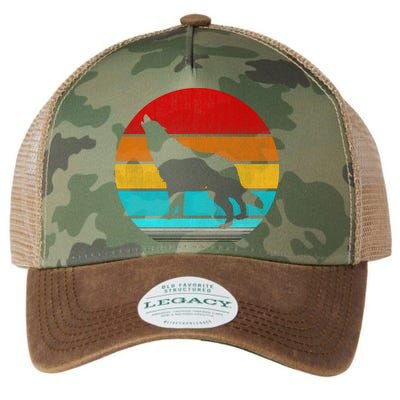 Retro Vintage Wolf Legacy Tie Dye Trucker Hat
