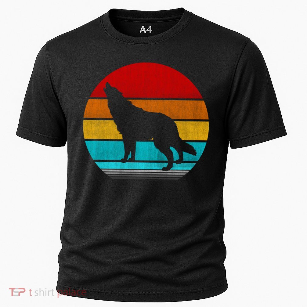 Retro Vintage Wolf Performance Shirt