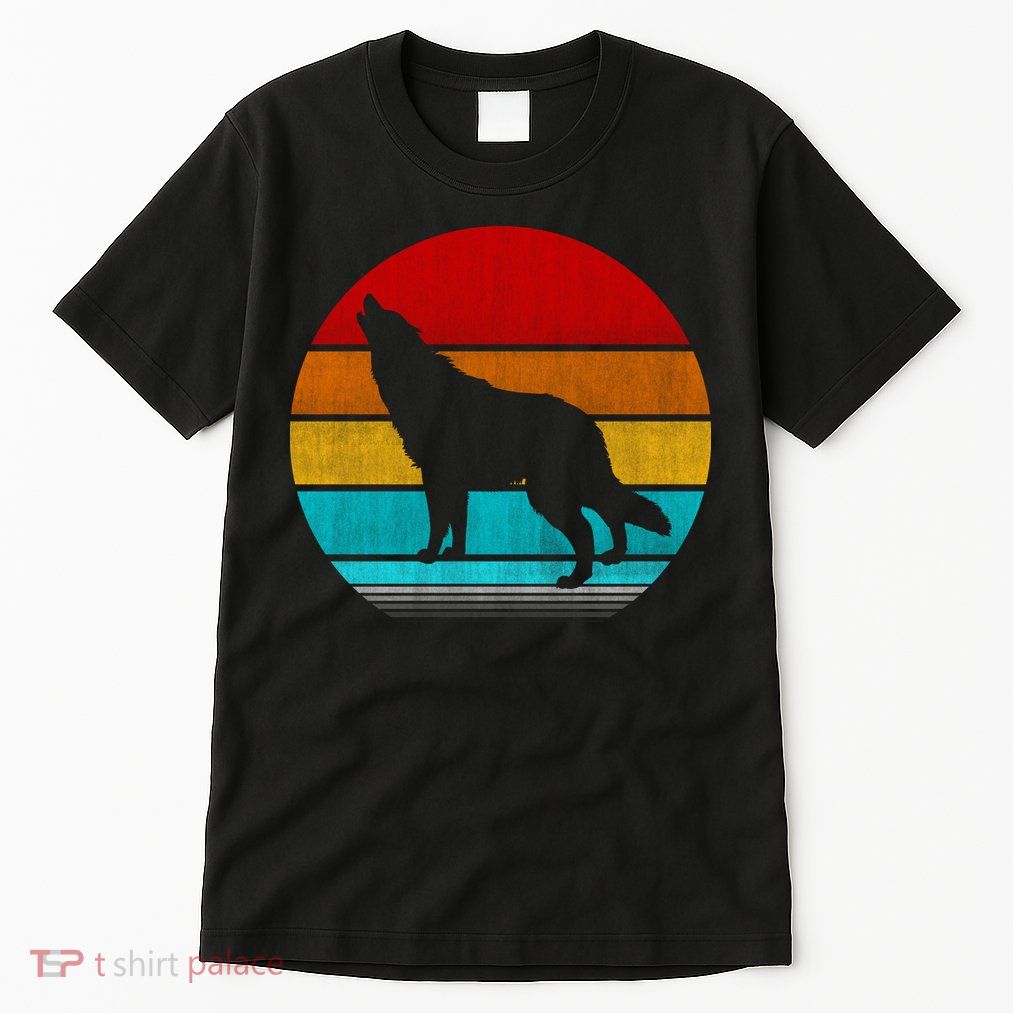 Retro Vintage Wolf Tall T-Shirt