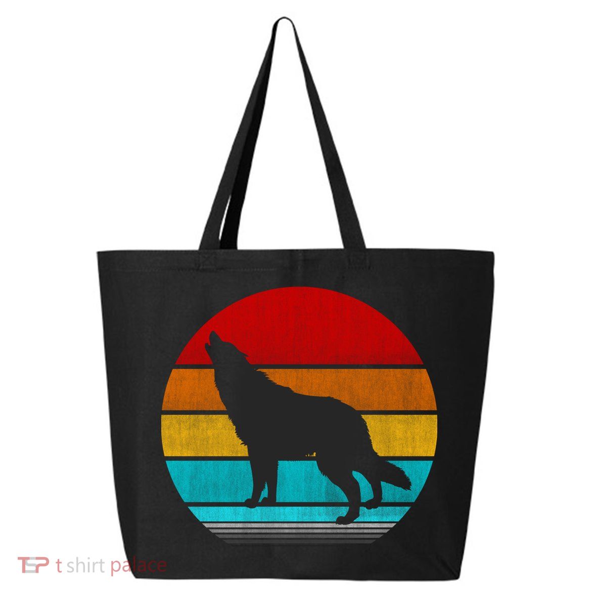 Retro Vintage Wolf 25L Jumbo Tote