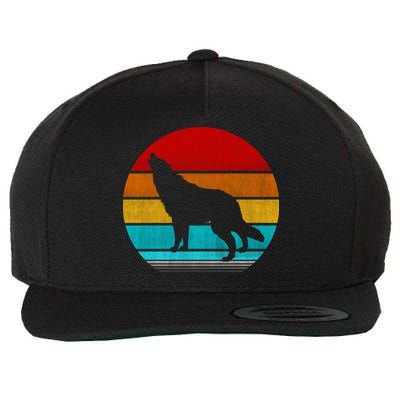 Retro Vintage Wolf Wool Snapback Cap