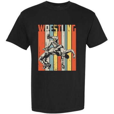 Retro Vintage Wrestling Player Gifts  Garment-Dyed Heavyweight T-Shirt