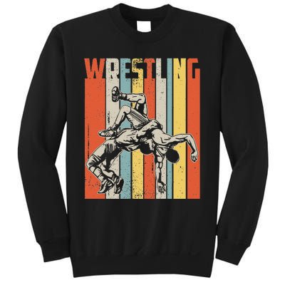 Retro Vintage Wrestling Player Gifts  Sweatshirt