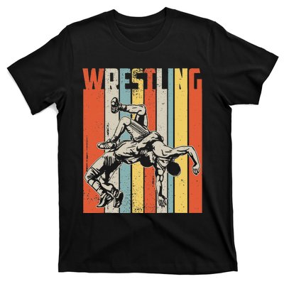 Retro Vintage Wrestling Player Gifts  T-Shirt