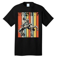 Retro Vintage Wrestling Player Gifts  Tall T-Shirt