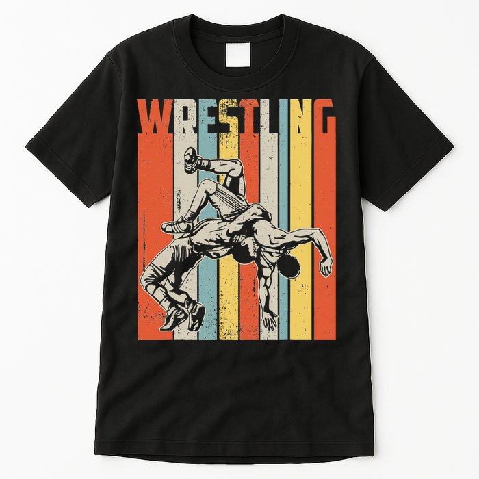 Retro Vintage Wrestling Player Gifts  Tall T-Shirt