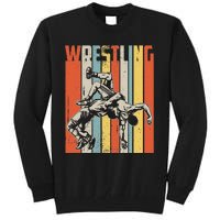 Retro Vintage Wrestling Player Gifts  Tall Sweatshirt