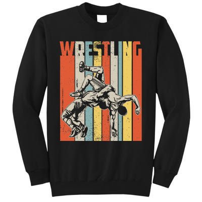 Retro Vintage Wrestling Player Gifts  Tall Sweatshirt