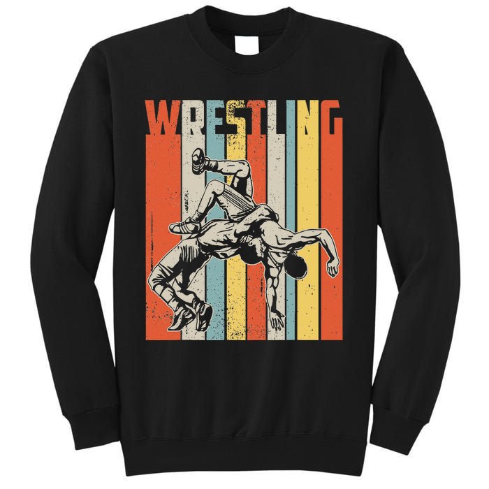 Retro Vintage Wrestling Player Gifts  Tall Sweatshirt