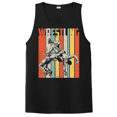 Retro Vintage Wrestling Player Gifts  PosiCharge Competitor Tank