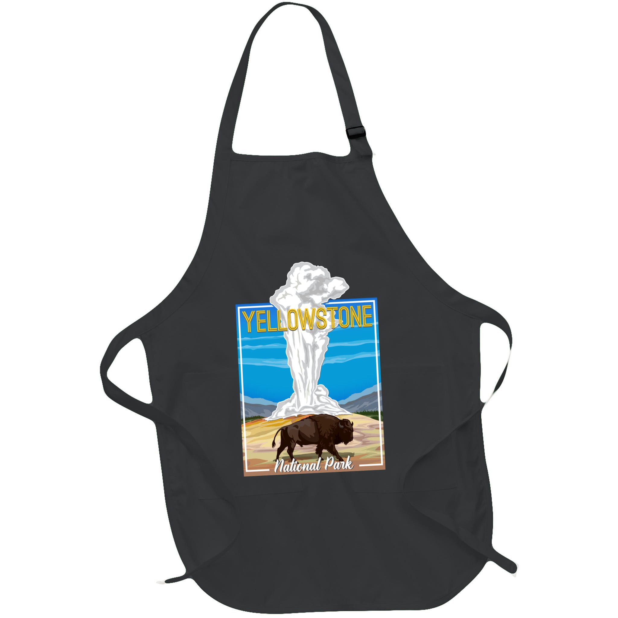 Retro Vintage Yellowstone National Park Apron