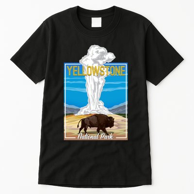 Retro Vintage Yellowstone National Park Tall T-Shirt
