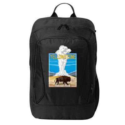Retro Vintage Yellowstone National Park City Backpack