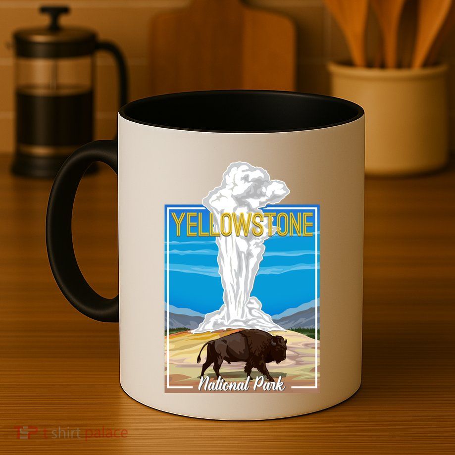 Retro Vintage Yellowstone National Park Mug
