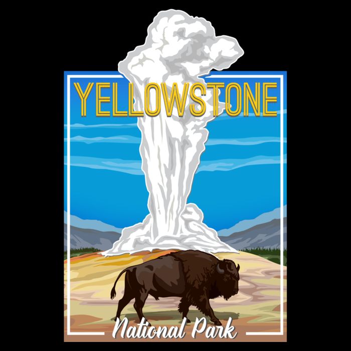 Retro Vintage Yellowstone National Park Toddler T-Shirt