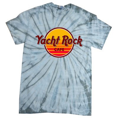 Retro Vintage Yacht Rock Music Cafe Party Boat Tie-Dye T-Shirt