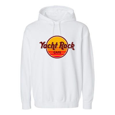 Retro Vintage Yacht Rock Music Cafe Party Boat Garment-Dyed Fleece Hoodie