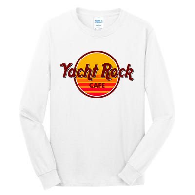 Retro Vintage Yacht Rock Music Cafe Party Boat Tall Long Sleeve T-Shirt