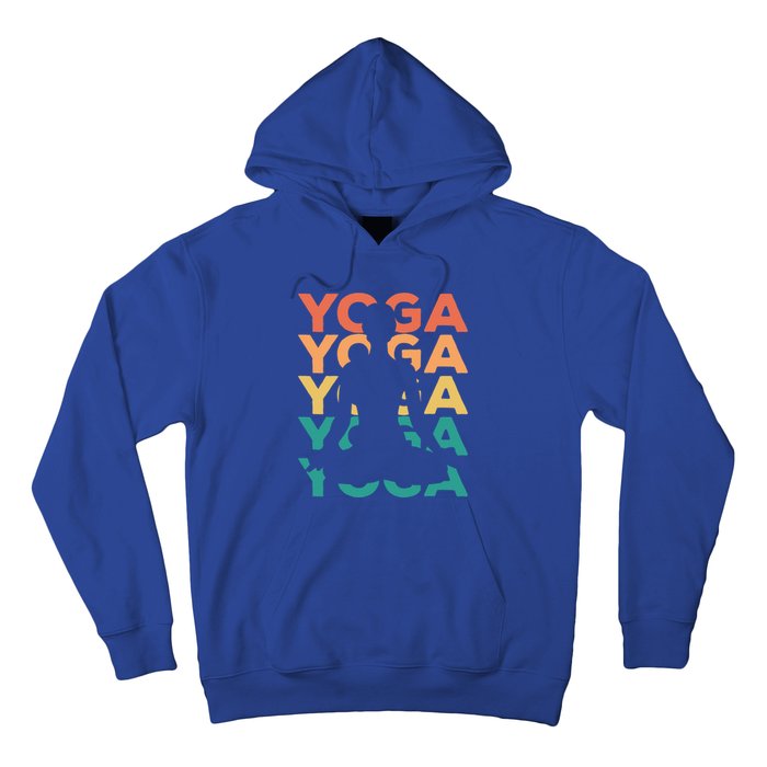 Retro Vintage Yoga Gift For Yogis Gift Hoodie