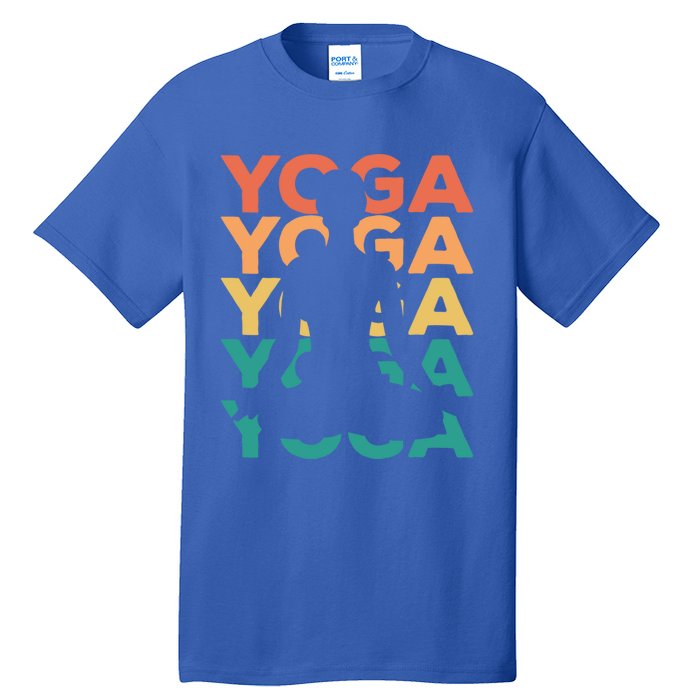 Retro Vintage Yoga Gift For Yogis Gift Tall T-Shirt