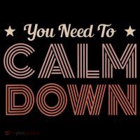 Retro Vintage You Need To Calm Down Funny Quotes Bucket Hat