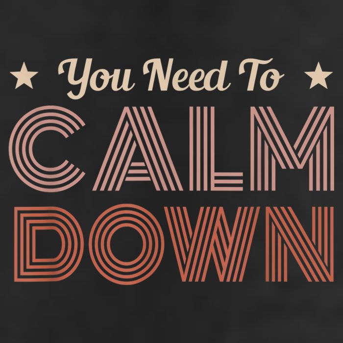 Retro Vintage You Need To Calm Down Funny Quotes Golf Towel